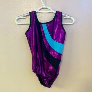 Girls Shiny Glitter Leotard
